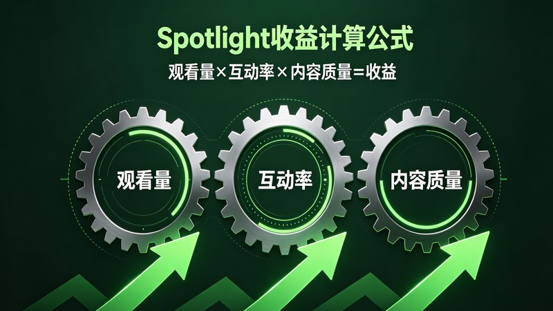 Spotlight创作者收益界面